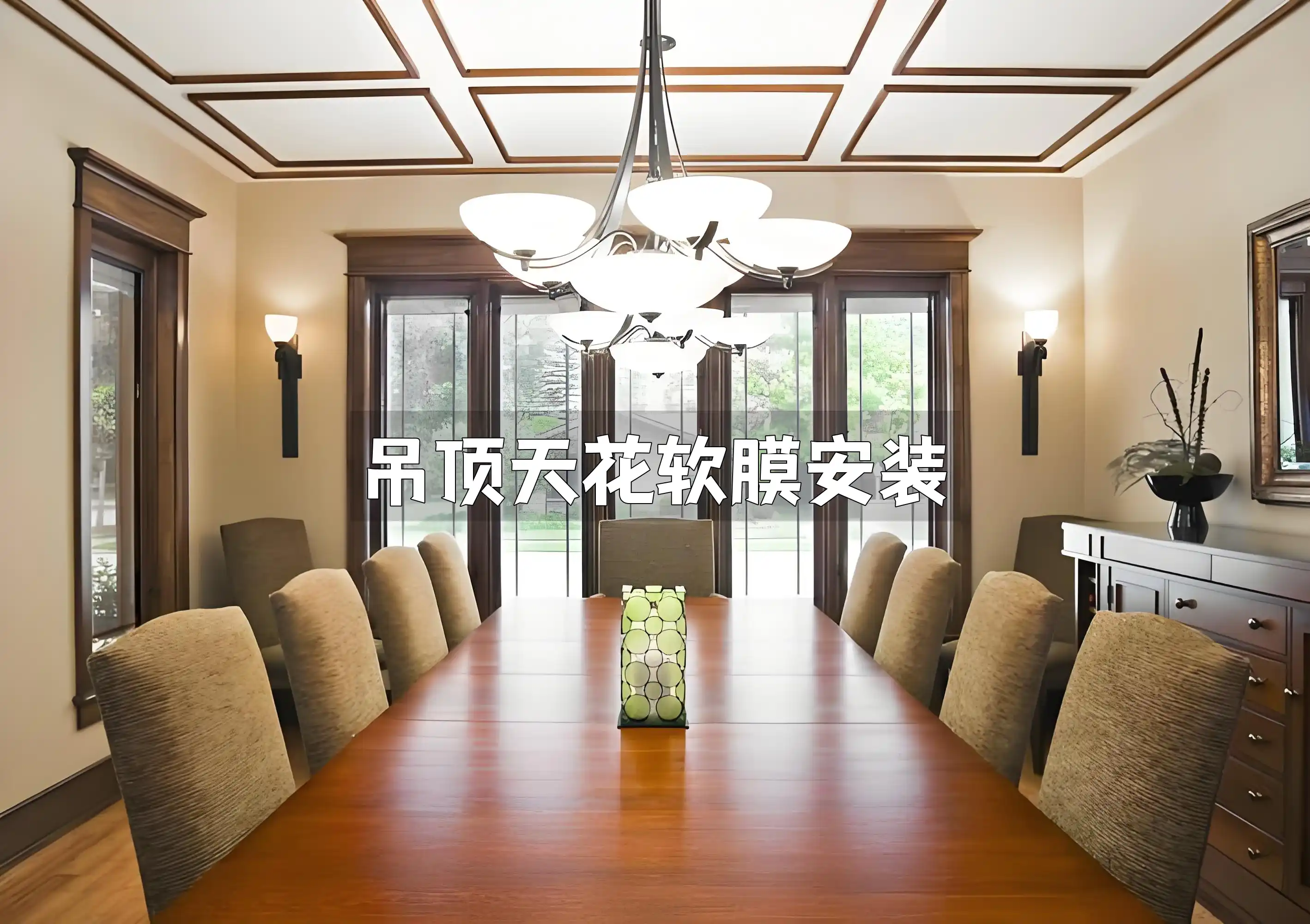 吊顶天花软膜安装