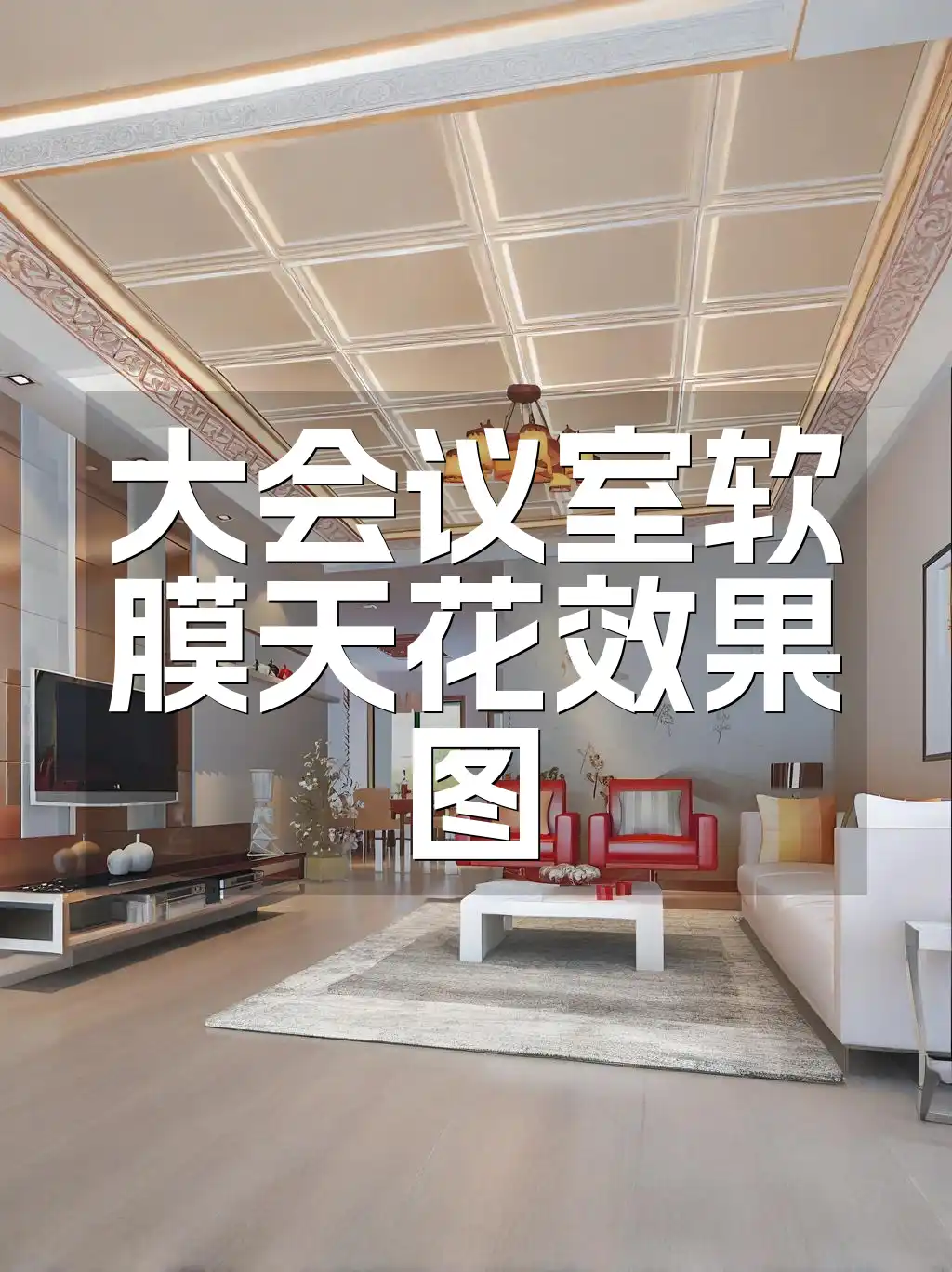 大会议室软膜天花效果图
