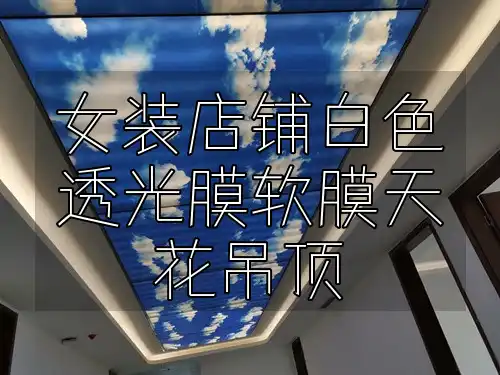 女装店铺白色透光膜软膜天花吊顶 女装店铺装修新灵感：白色透光膜软膜天花吊顶，时尚实用点睛之笔