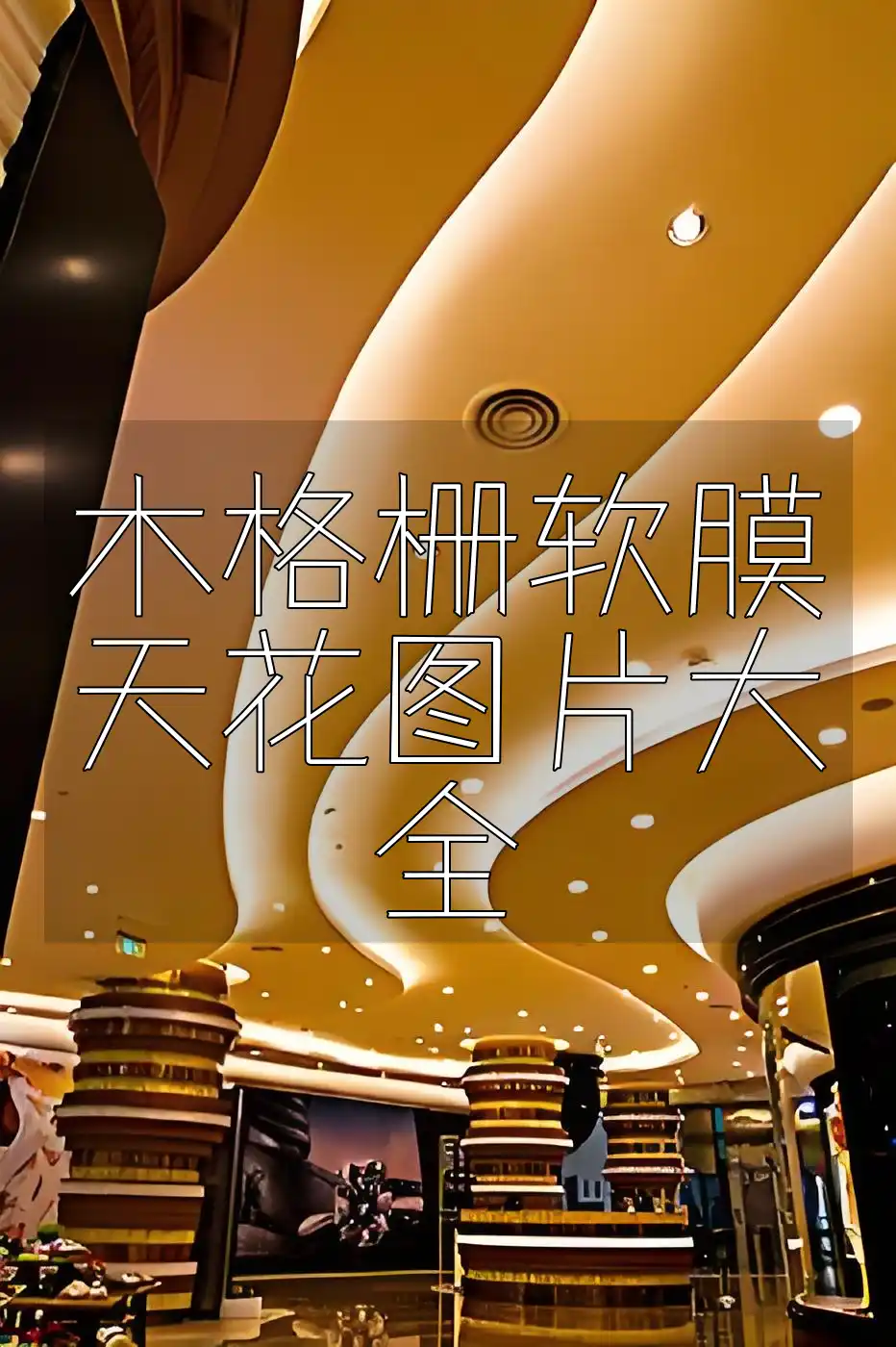 木格栅软膜天花图片大全