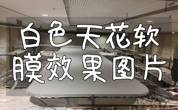 白色天花软膜效果图片